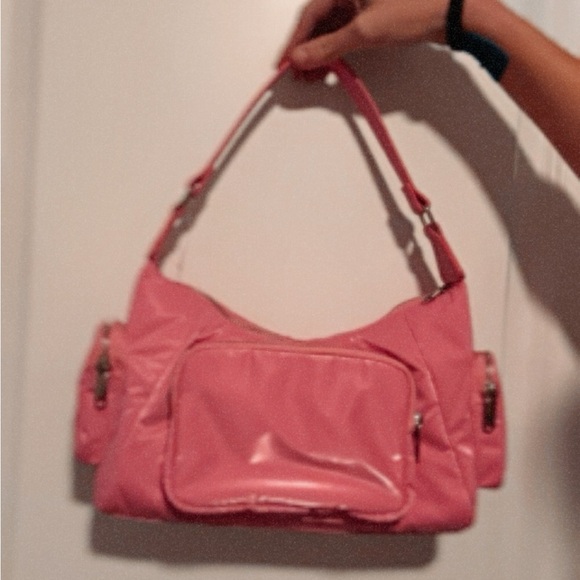 NWT Pink Nylon Y2K (BRAT) inspired purse - Picture 6 of 10